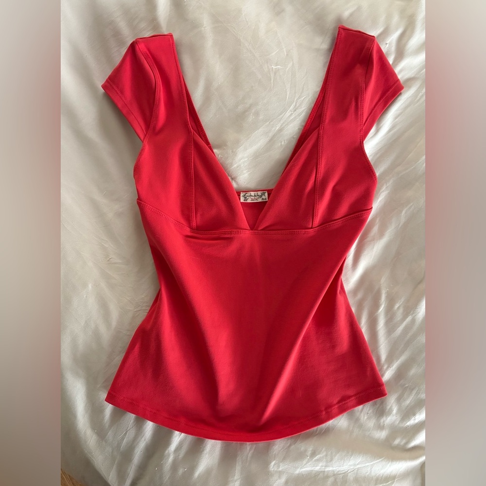 Free People Fire Red Top!
